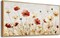 Large Framed Canvas Wall Art For Living Room Wall Decoration For Bedroom Abstract Flower Painting Wood Frame Dining Room Decor Artwork Prints Modern Room Home Decor Ready To Hang 20"X40"